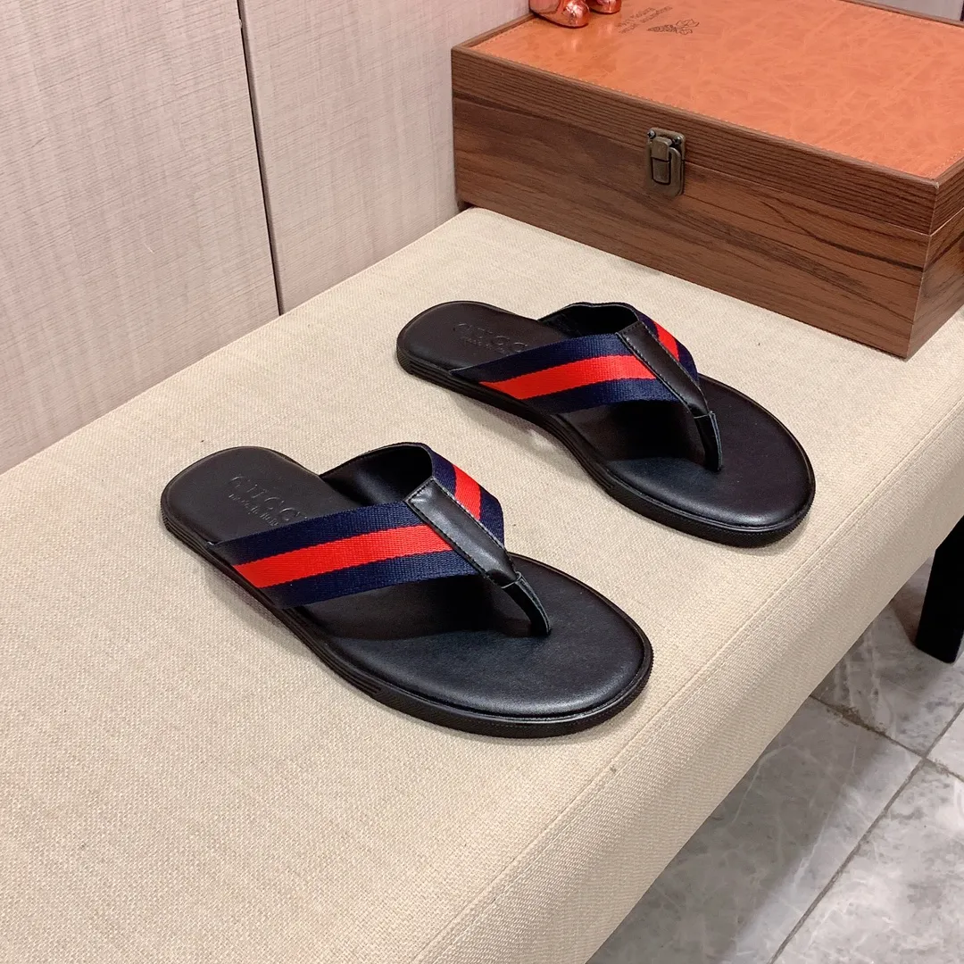 Slippers: New model: Factory price: 220💰💰🎩🎩🔥🔥《 Gucci* 》Series of slippers top purchasing agent🔍🔍Sold simultaneously for men, original Italian imported webbing made of selected cowhide, exquisite workmanship,), sole: (super comfortable) original factory special sole, ⚠️exclusive double-layer movable molded sole super comfortable⚠️, real shot🎬the real thing is more beautiful🔍🔍266 regular code 38-45